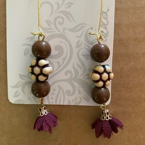 One of a kind tassel earrings